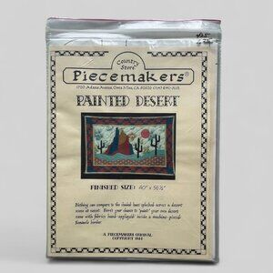 1988 Painted Desert Hand Applique Wall Quilt Pattern by Piecemakers FF Uncut NOS